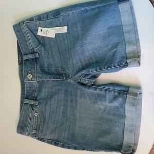 New Talbots women's 2P mid length jean shorts